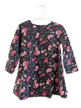 2T Toddler Girls George‎ Navy Blue Woodland Dress